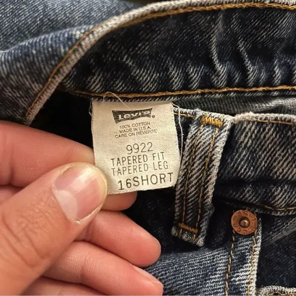 Vintage Levi’s Orange Tab 9922 Jeans (16 Short) (Made in USA 🇺🇸) 👖 - Picture 6 of 12